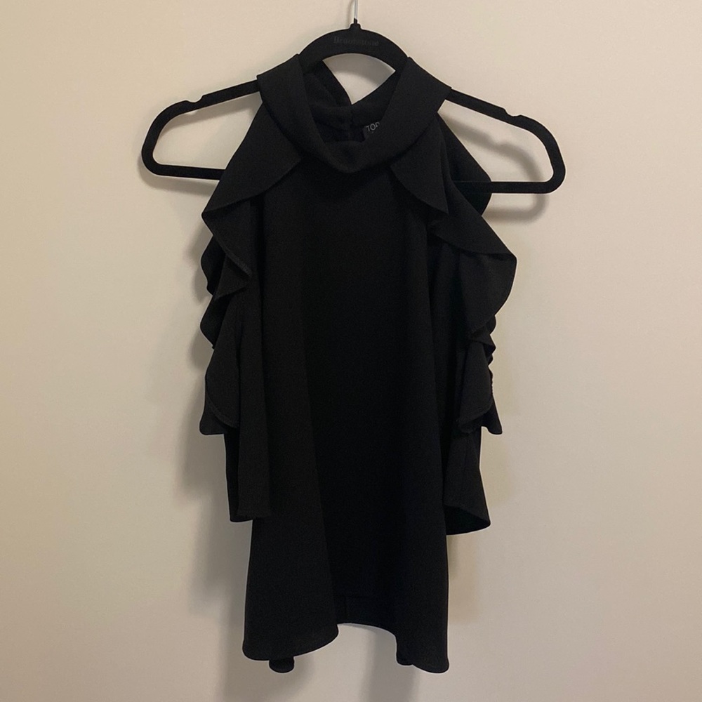 Topshop Cold Shoulder Blouse